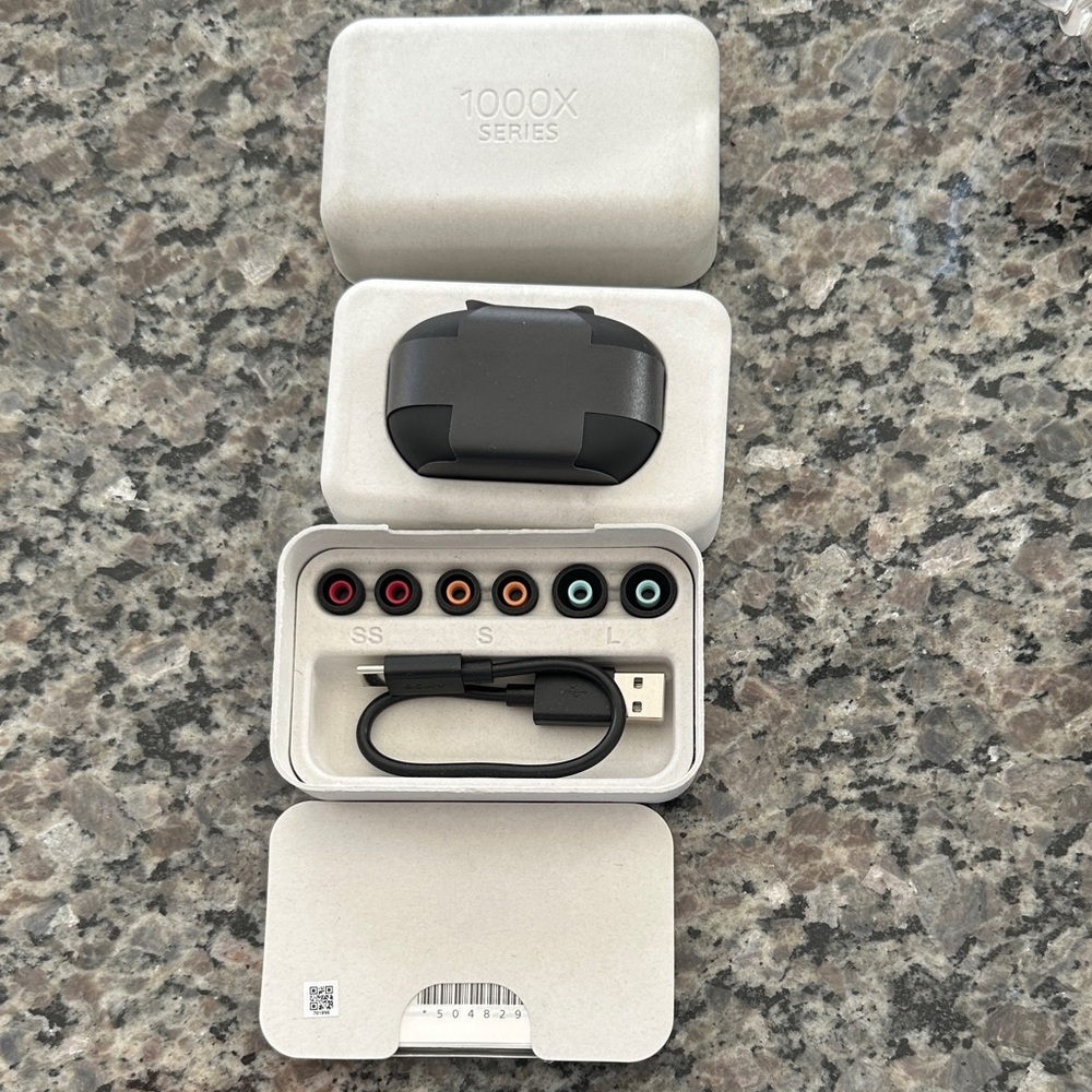 Sony 1000X Series Wireless Earbuds - Gray and Black